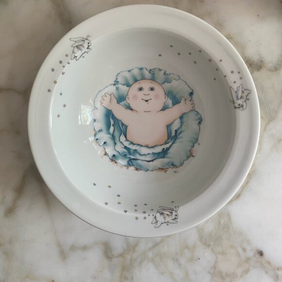 Vintage 80s Royal Worcester CABBAGE PATCH KIDS Plate Bowl Cup / Mug SET - Picture 4 of 7